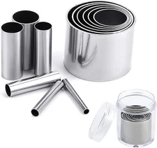 12 PCS Hole Punch Cutter Set Stainless Steel Round Clay Cutters with Storage Cas