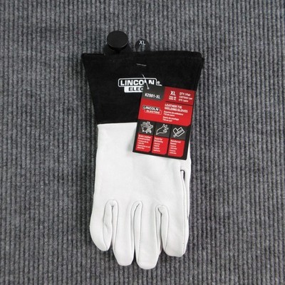 Lincoln Electric Gloves Mens XL White Leather Suede TIG Welding NWT K2981-XL