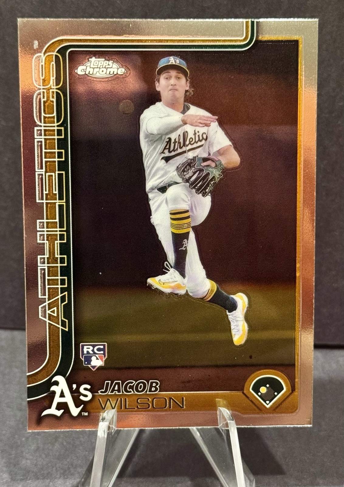 2025 Topps Chrome Jacob Wilson Rookie Base #96 Athletics RC