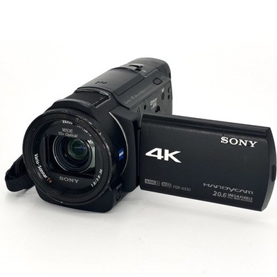 Sony FDR-AX33 4K 20.6MP HandyCam Video Camcorder W/ Battery & AC Adapter - Works