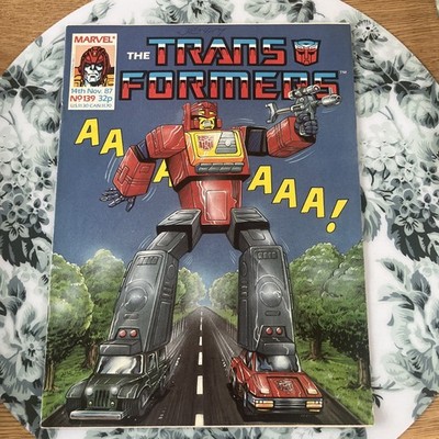 Transformers #139 Marvel UK Vintage Comic (1987 G1)