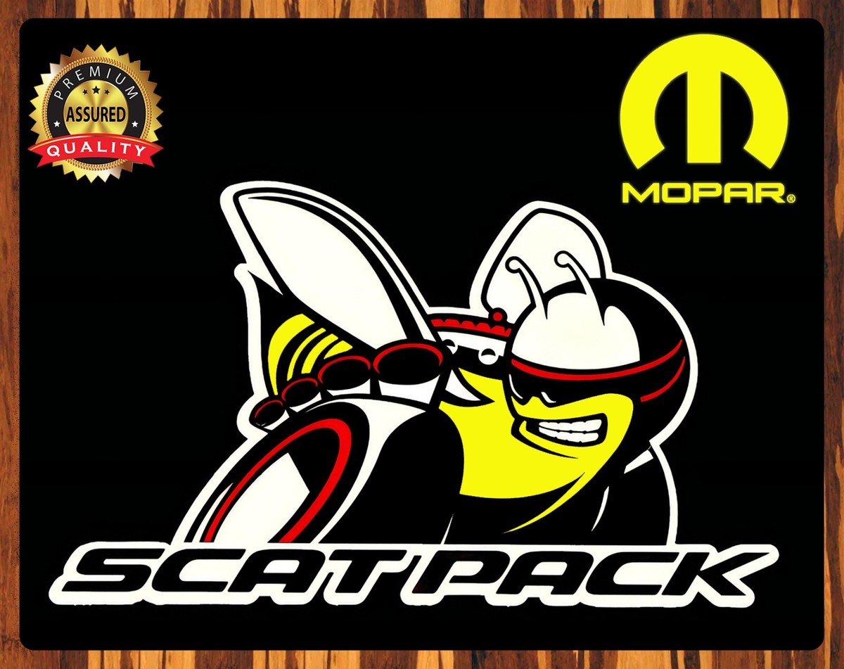 Panneau En étain Mopar Scat Pack - Dodge, Scat, 1320 - Déco Murale Occasion
