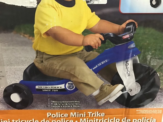 American Plastic Toys Police Cycle Mini 