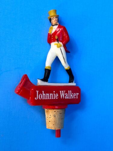 Vintage 1960s Figural Johnnie Walker Bottle Stoppers Pourer - Picture 1 of 2