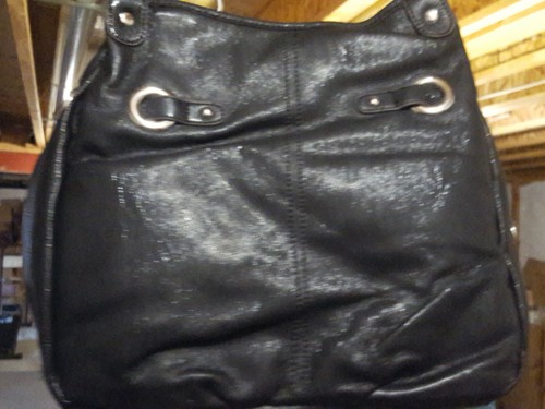 Kathy Van Zeeland NWT Black hobo Style Beaded Handbag - Picture 2 of 12