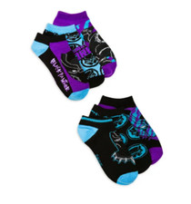 NWT Marvel Avengers Black Panther 6 Pair Boys No Show Socks Sz M Shoe 9-2.5