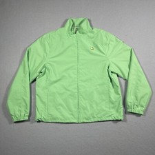 Masters Magnolia Lane Jacket Womens Medium Green Full Zip Windbreaker Light Golf
