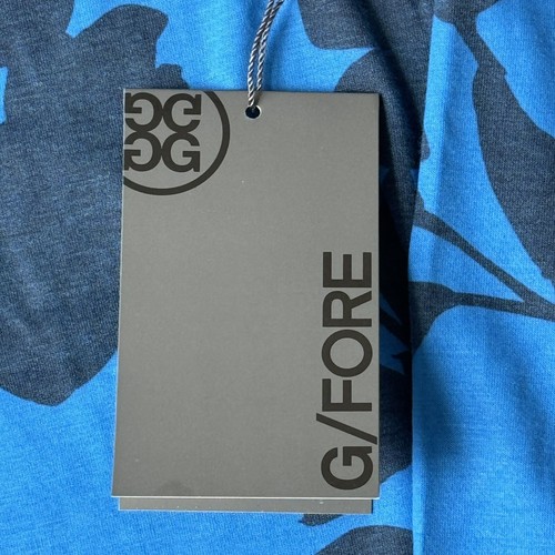 G/FORE Men’s 1/4 Zip Golf Pullover Mid Layer Size Medium Long Sleeve Blue Floral - Picture 9 of 14