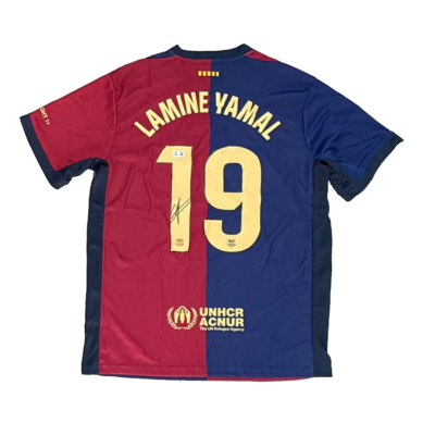 FC Barcelona Lamine Yamal Signed Soccer Jersey BAS Beckett