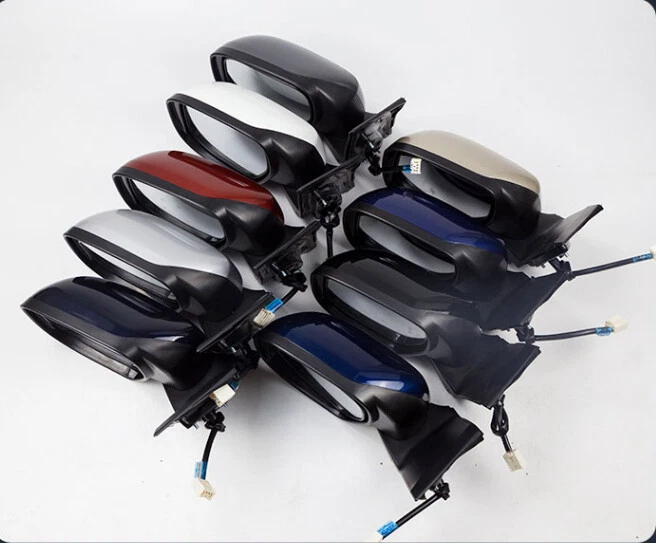 Conjunto de espejo retrovisor lateral 3 pines plateado lado izquierdo nuevo para Honda City 2008-2014 Foto 2 de 2