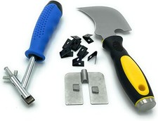 Vinyl Floor Welding Kit 04060 Firm Spatula Grooving Blades Stainless Steel