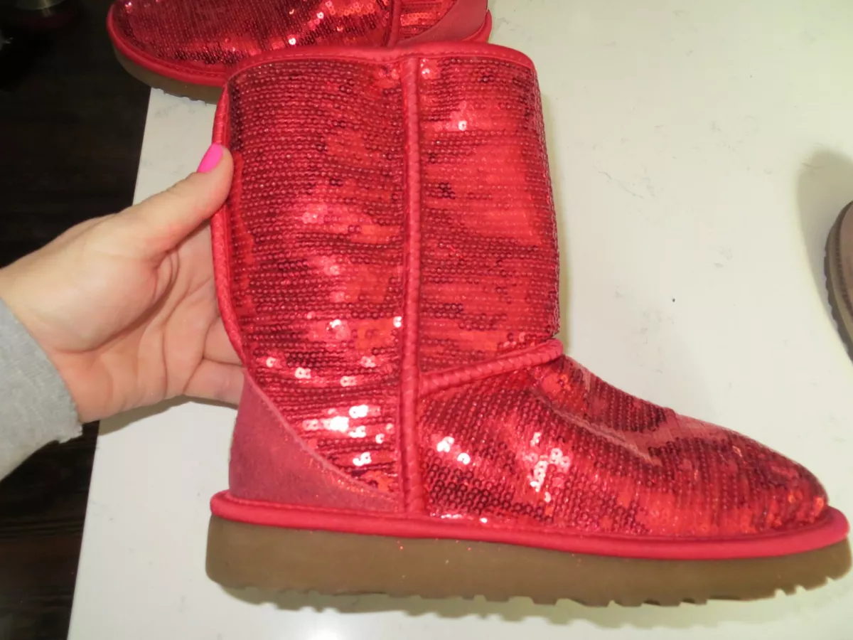 Red sequin ugg on sale boots