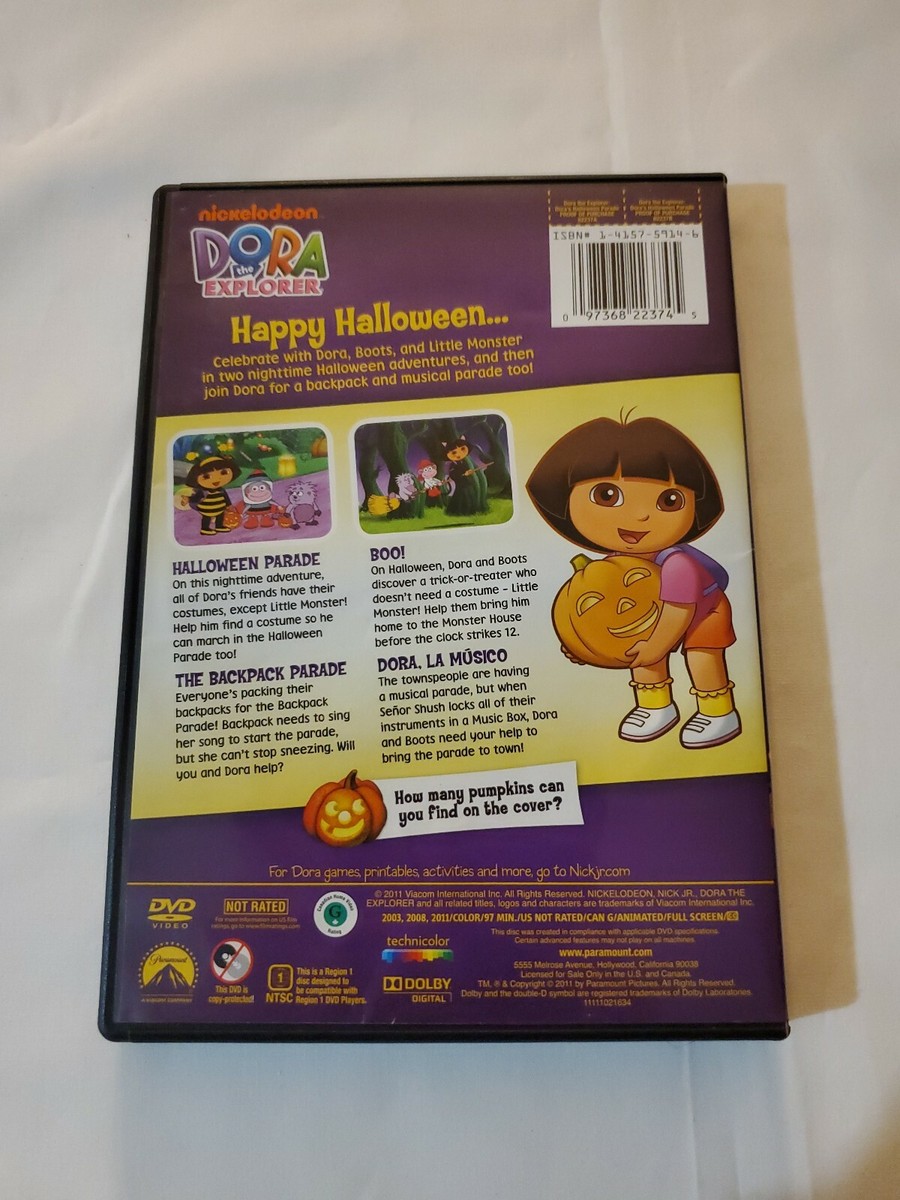 X2 Dora's Halloween Parade DVD & Dora's Halloween Adventure
