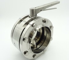 Klapa odcinająca KRONES Spawanie Klapa kołnierzowa Stal nierdzewna DN125 PN10