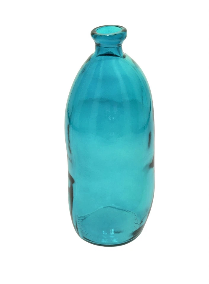 Große Flasche Glas Stil Vintage Glasballon Möbel Land Rustikal Blau 35 CM - Bild 4 von 4