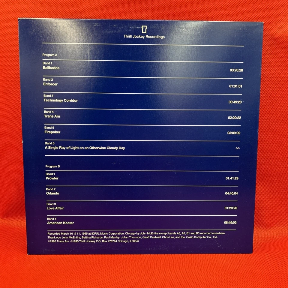 Trans Am – Trans Am - Vinyl LP, 1996,Math Rock, Thrill Jockey Foto 2 de 4