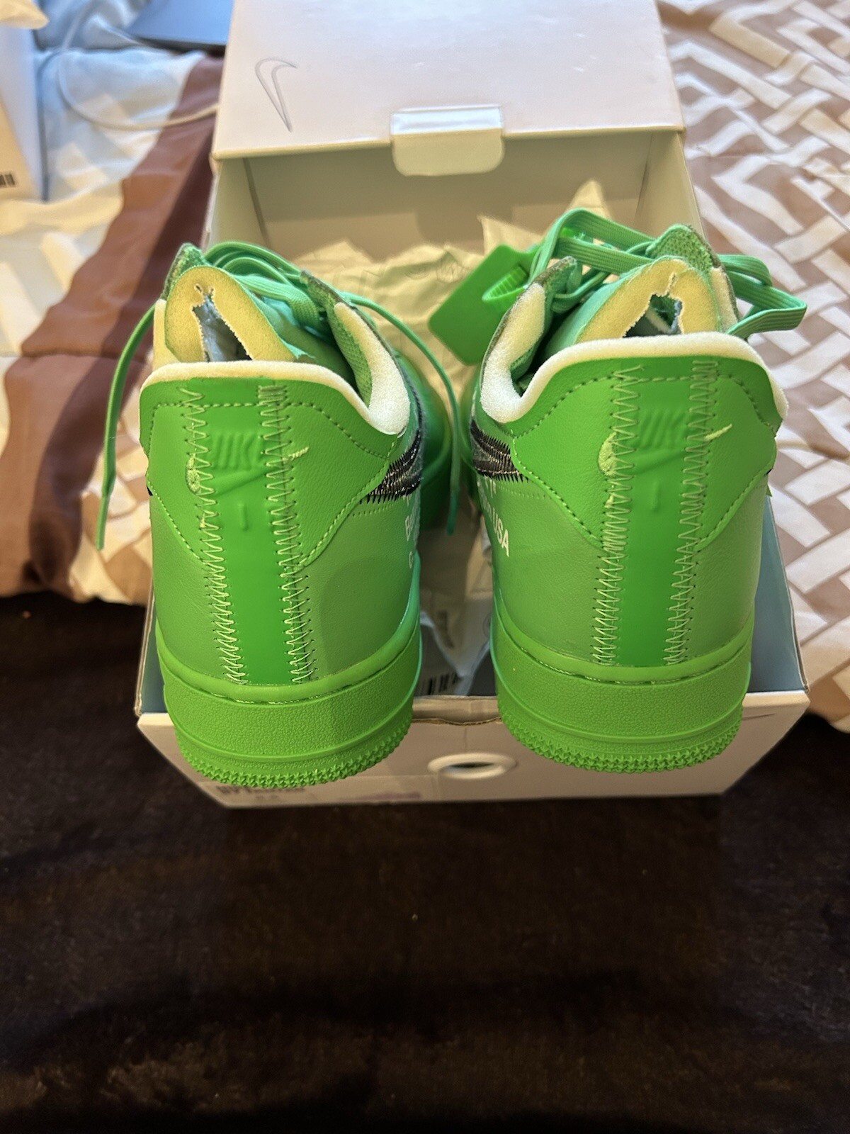 OFF WHITE X NIKE Nike X off White Air Force 1 "Brookly" US 8