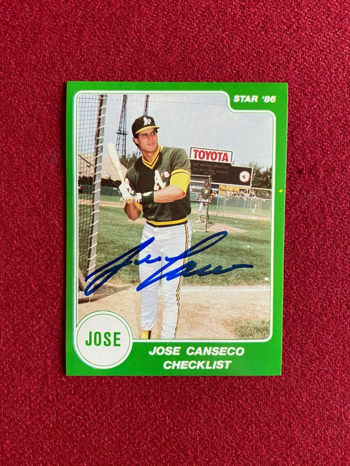 Jose Canseco Autographed Signed 1986, , "" (JSA) STAR "Rookie" Card Set (15) Vintage 