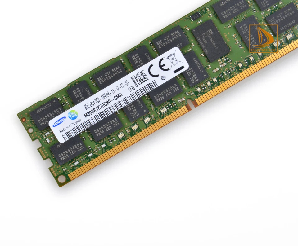 Samsung 8GB 2RX4 PC3-14900R DDR3-1866Mhz 240Pin ECC REG Server RAM Memory #DD - Image 3 of 4