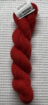 KOIGU KPM Yarn #2227 Red Hand Painted Solid 100% Merino Wool