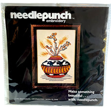 Needlecraft Kit Vtg 1978 Sierra Craftworks Needlepunch INDIAN WHEAT