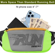 Waterproof Sport Runner Waist Bum Bag Running Jogging Belt Pouch Zip Fanny Pack