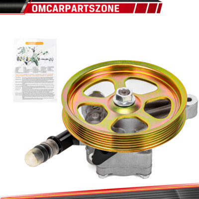 Power Steering Pump w/ Pulley for 05-08 Honda Pilot 3.5L 04-08 Acura TL 3.2L