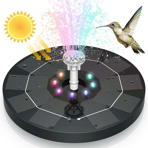 Solar Powered Fountain Water Pump Bird Bath Floating Garden Pond Pool Fish Tanks - Picture 3 of 22
