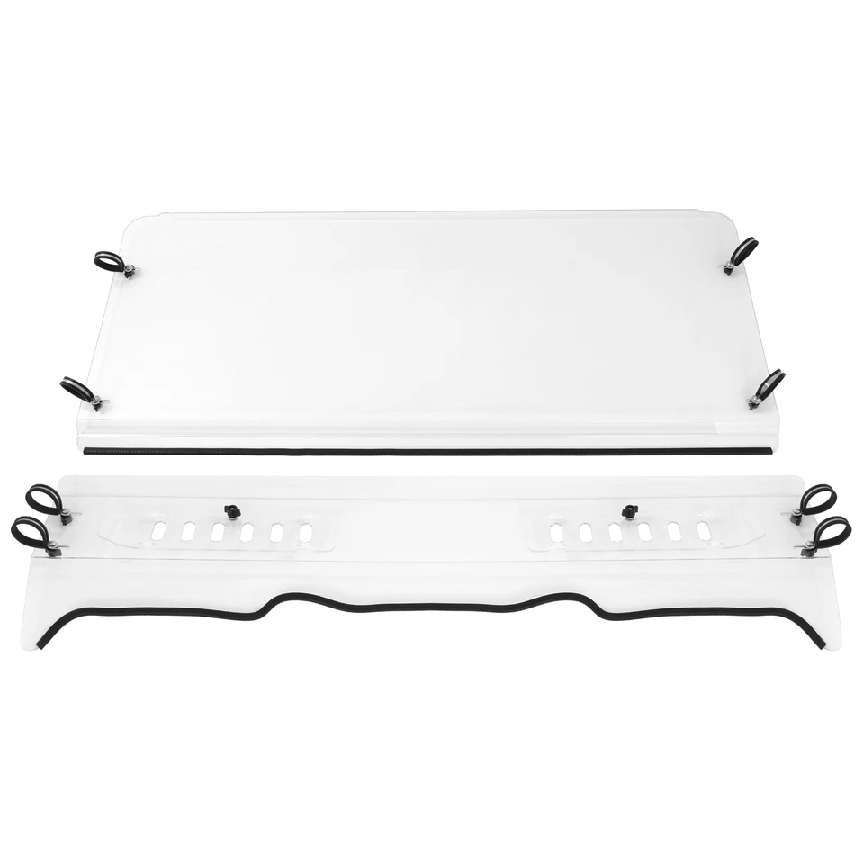 Parabrisas delantero ventilado transparente tamaño completo apto para Polaris Ranger XP 700/800 EFI 2009 Foto 3 de 4