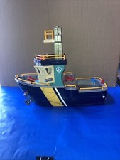 Barco de rescate oceánico Fisher Price Imaginext 2007 solo barco de la Guardia Costera