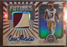 2020 Legacy Football Cam Akers Auto Rookie Patch Jersey Futures Rams #027/100