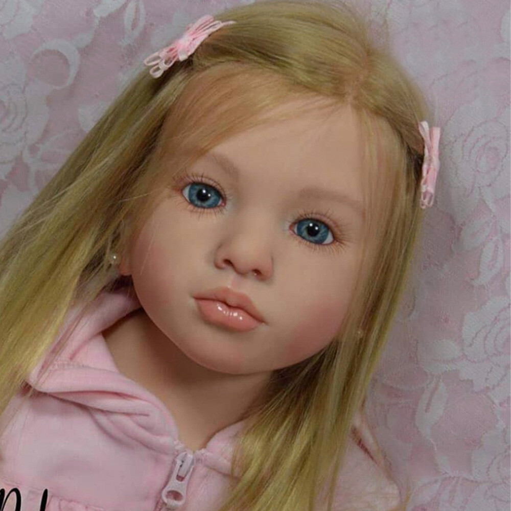Pretty 40'' Unfinished Reborn Doll DIY Kit Toddler Girl Long