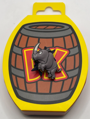 Universal Epic Universe Donkey Kong Country Mystery Pin Set Rambi