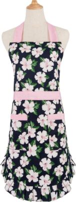 Lovely Apron for Women with Adjustable Neck Strap, 2 Pockets and 41.5  Long Ties