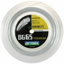 Yonex BG65 Ti (white) 660ft 200m Reel Badminton String - Made in Japan