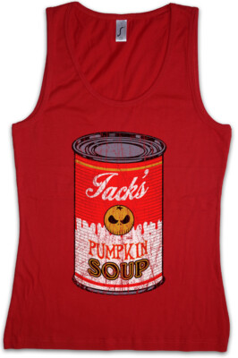 JACK'S PUMPKIN SOUP II Damen Tank Top Nightmare   Christmas Kürbis Gesicht