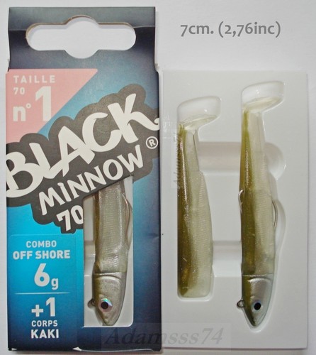 Fiiish Black Minnow №1 7cm. (2,76inc) Tout Couleurs, Corps, Combos, Hook, Snaps - Photo 19/43