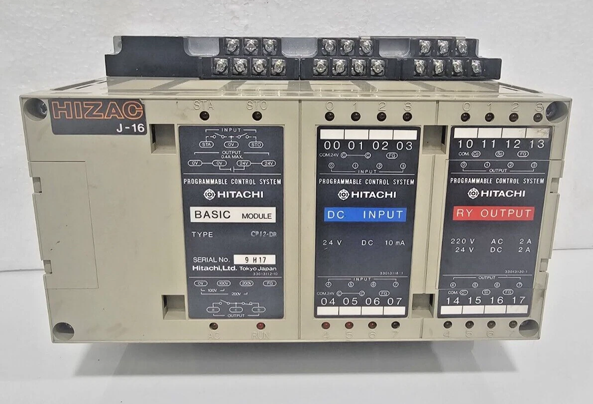 HITACHI J-16 Used Working Industrial Automation PLC / Controller