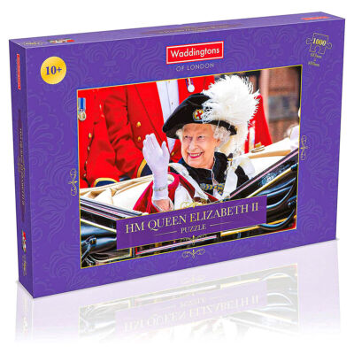 HM Queen Elizabeth II Waddingtons 1000-teiliges Einzelbildpuzzle Neu