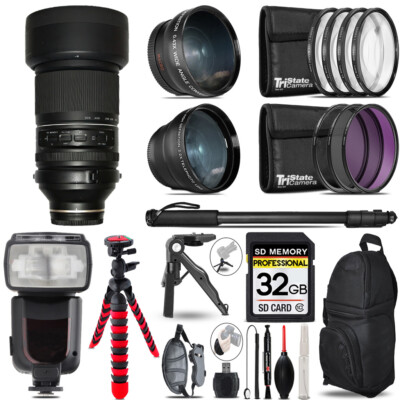 Tamron 150-500mm f/5-6.7 III VXD Lens for Sony -3 Lenses+Monopod -32GB Kit