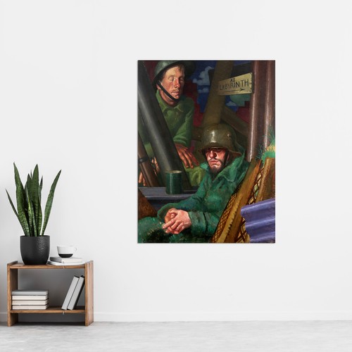 Gill The Captive German Soldier WWI War Painting XL Leinwand Kunstdruck - Bild 2 von 6