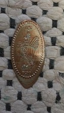 Elongated pressed penny coin "It's a boy" stork baby shower favor gift keepsake