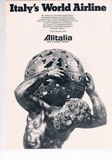 Alitalia Werbeanzeige Werbung Alitalia #1 NG