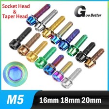 M5x16/18/20mm Titanium Bolts Socket Cap Head Allen Ti Machine Screws Metric