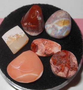 6 Mexican Fire Opal Bonanza Sale Matrix Lapidary Facet Rough Polish Mix 30.15TCW