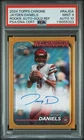 2024 TOPPS CHROME AUTO VARIATIONS JAYDEN DANIELS RC 26/50 PSA 9 DNA AUTO 10