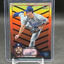2023 Topps Update Series - J.P. Feyereisen #US191 Orange & Black Foil