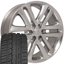 22x9 Wheels Tires Fit Ford Trucks F150 Style Polished Rims Wironman 3918 Oew