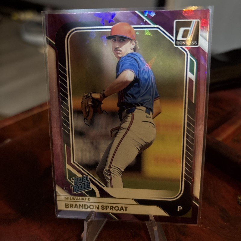Panini 2026 Donruss OPTIC#10  BRANDON SPROAT RC Purple Ice #d 66/99
