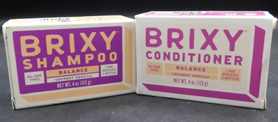 2PK Brixy Conditioner & shampoo Coconut Vanilla ~ 4oz each  ~ NEW & UNUSED